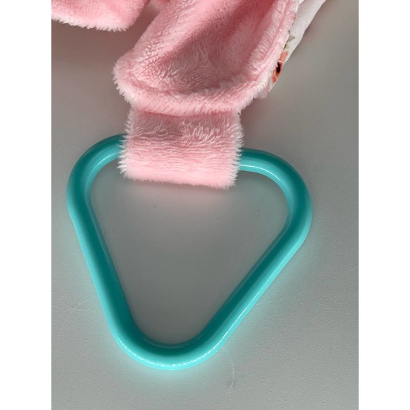 New Baby Snuggle Pink Blankie lovey Gray Elephant With Rattle sound* - Picture 10 of 12